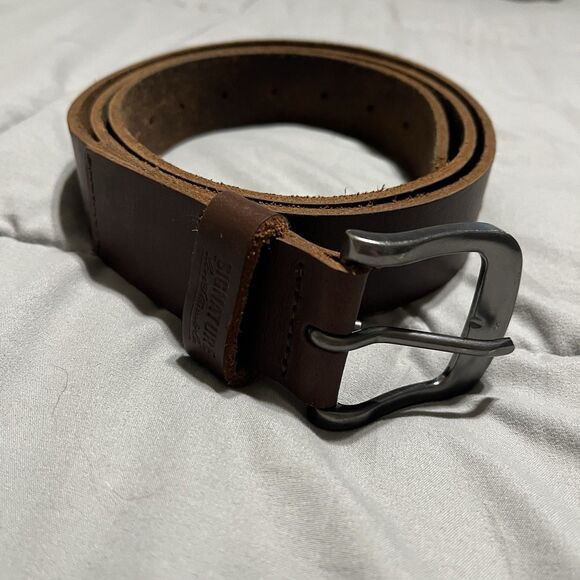 Levi Strauss & Co. Signature Men’s Leather Belt Size XL42 Brown - Picture 1 of 8